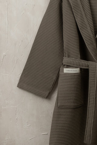 Zen Wafel Unisex Badjas | Kaki