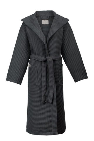 Zen Wafel Unisex Badjas | Antraciet