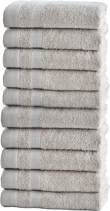 10 Stuks Handdoekset Soft Cotton | 50x100 cm |  Beige