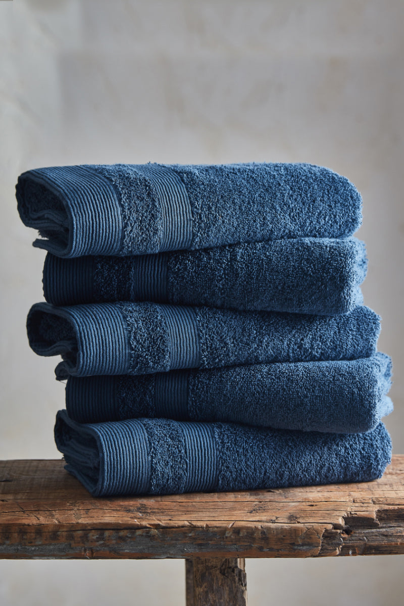 10 Stuks Handdoekset Soft Cotton | 50x100 cm |  Faded Denim