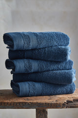 10 Stuks Handdoekset Soft Cotton | 50x100 cm |  Faded Denim