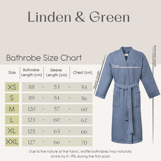 Vogue Wafel Unisex Badjas | Blauw