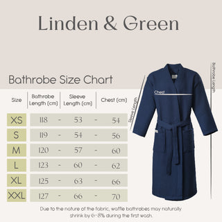 Vogue Wafel Unisex Badjas | Navy