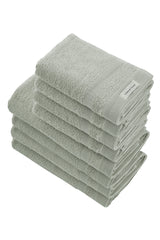 Badhanddoeken Set | 4 Handdoeken 50x100 cm & 4 Badhanddoeken |  70x140 cm | Pale Olive