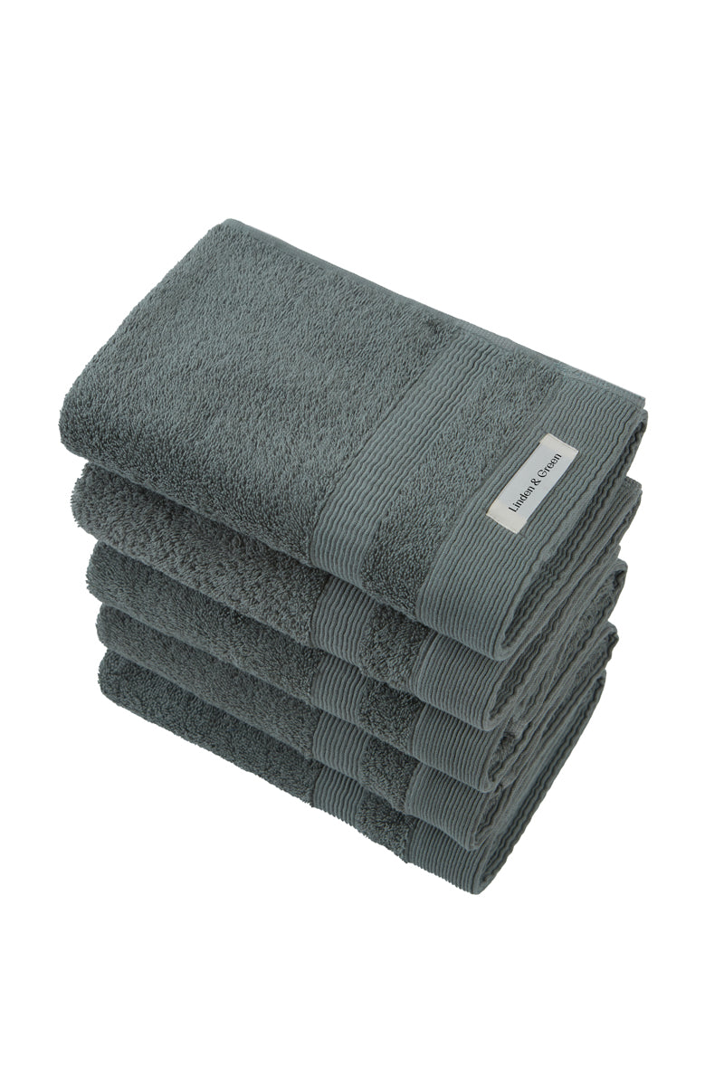 5 stuks Handdoekset Soft Cotton | 50x100 cm | Army Groen