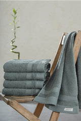 Badhanddoeken Set | 2 Handdoeken 50x100 cm & 2 Badhanddoeken | 70x140 cm |Army Groen