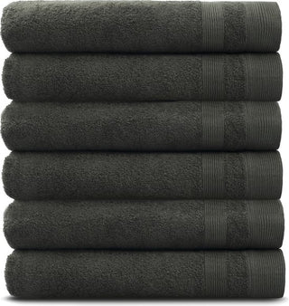 Badhanddoekset Soft Cotton | 6 stuks | 70x140 cm | Antraciet
