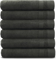 Badhanddoekset Soft Cotton | 6 stuks | 70x140 cm | Antraciet