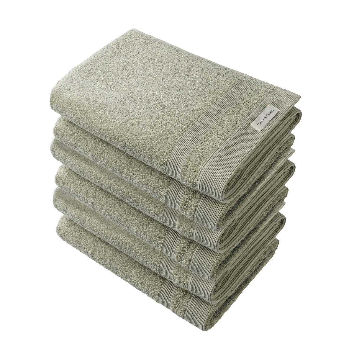 Badhanddoekset Soft Cotton | 6 stuks | 70x140 cm | Pale Olive