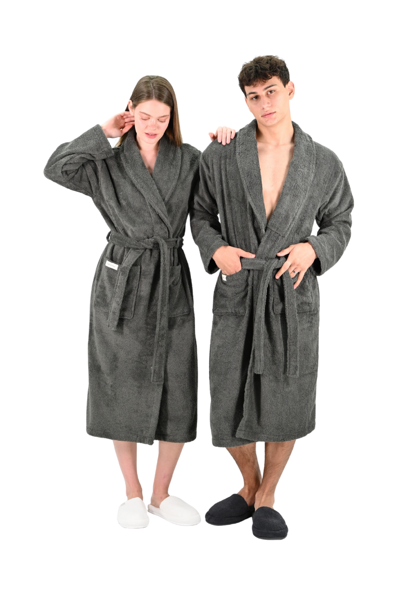 Prestige Unisex Badjas | Antraciet