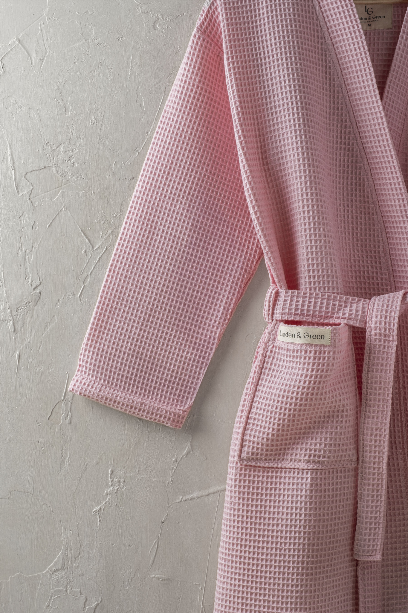 Vogue Wafel Unisex Badjas | Pink