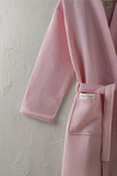Vogue Wafel Unisex Badjas | Pink