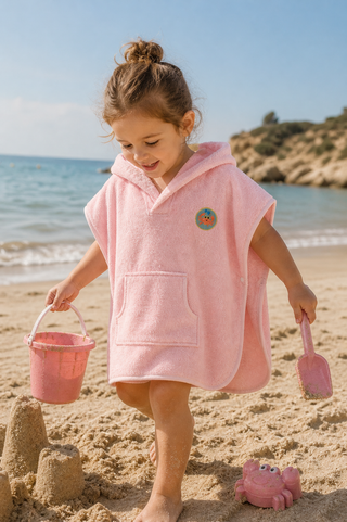 Kinderponcho | Pink