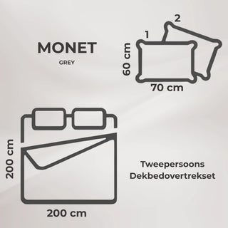 Colorist | Antraciet | Dekbedovertrekset | Tweepersoons