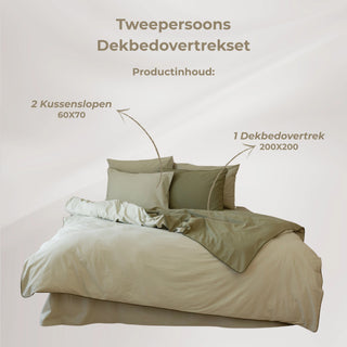 Colorist | Groen | Dekbedovertrekset | Tweepersoons