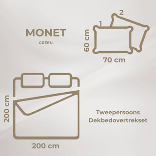 Colorist | Groen | Dekbedovertrekset | Tweepersoons
