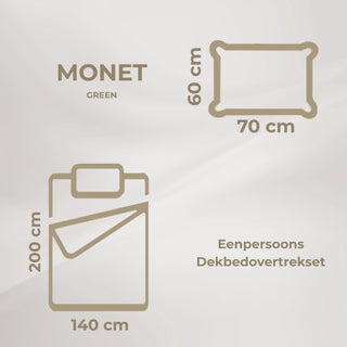 Colorist | Groen | Dekbedovertrekset | Eenpersoons