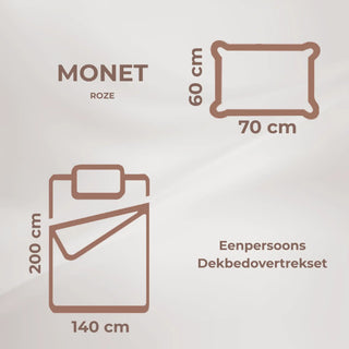 Colorist | Pink | Dekbedovertrekset| Eenpersoons