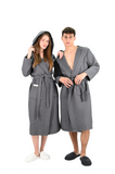 Zen Wafel Unisex Badjas | Antraciet