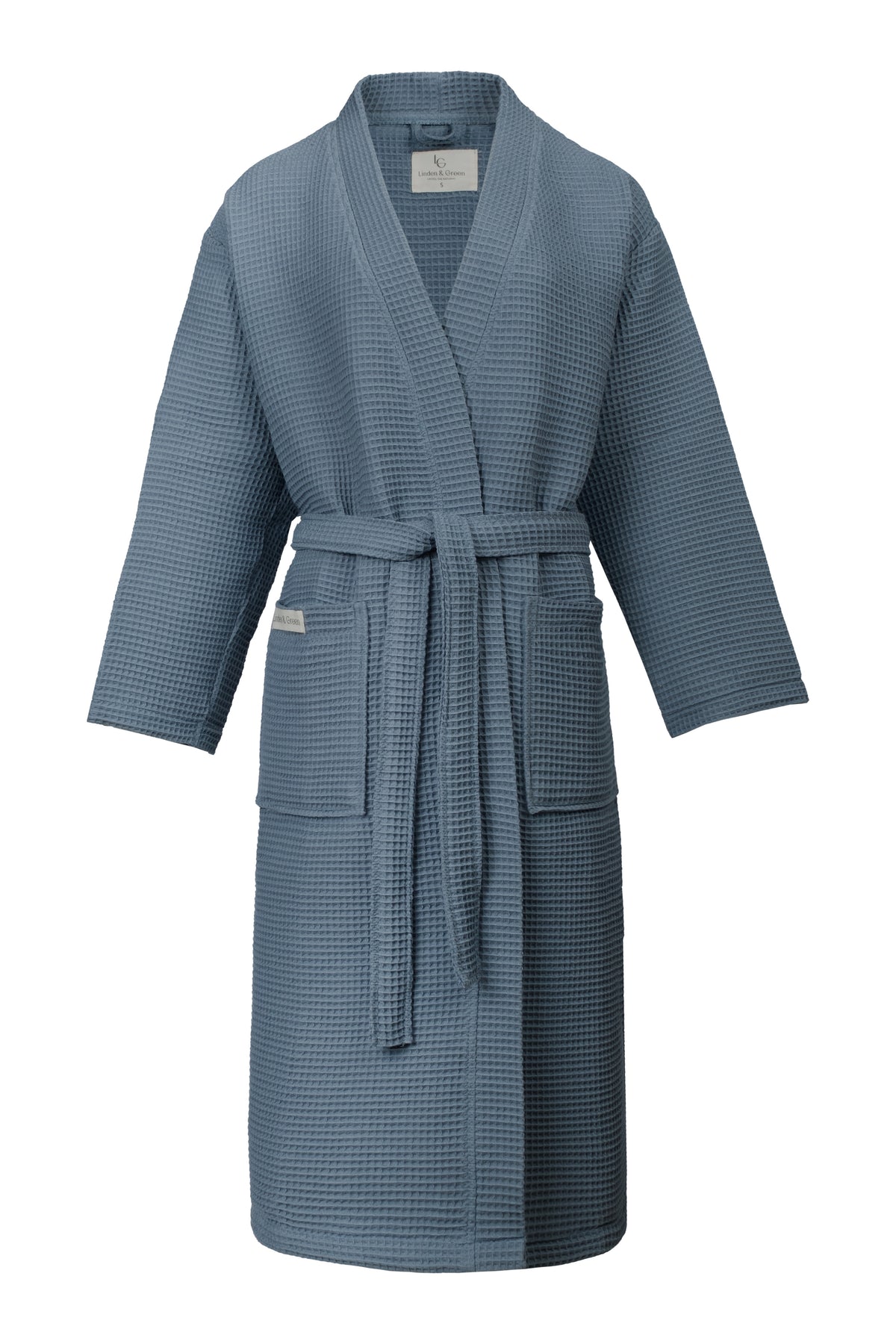 Vogue Wafel Unisex Badjas | Blauw
