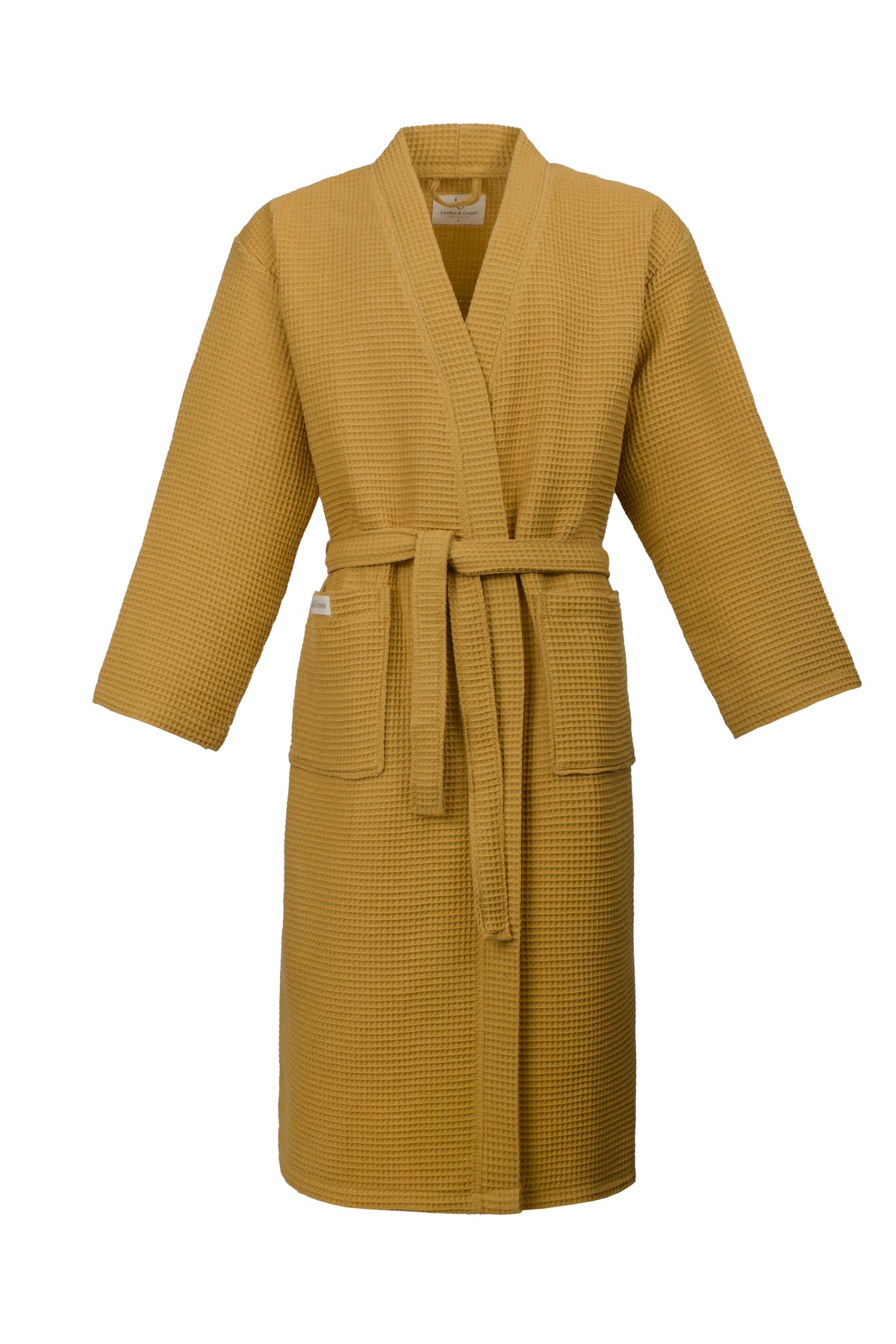 Vogue Wafel Unisex Badjas | Geel