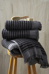 Badhanddoekset Soft Cotton | 4 stuks | 70x140 cm | Zwart
