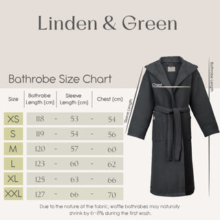 Zen Wafel Unisex Badjas | Antraciet