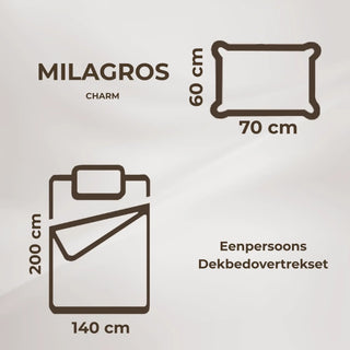 Milagros Ren | Charm | Dekbedovertrekset | Eenpersoons