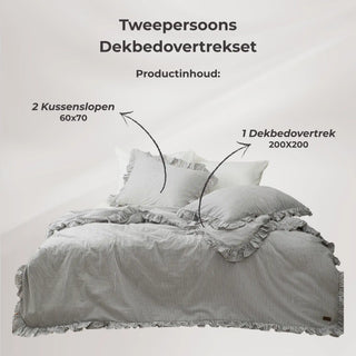 Milagros Ren |Solid | Dekbedovertrekset | Tweepersoons