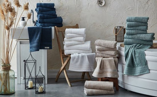 10 Stuks Handdoekset Soft Cotton | 50x100 cm |  Faded Denim