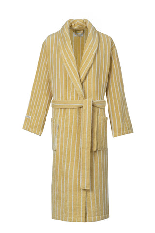 Riviera Gestreepte Unisex Badjas | Geel