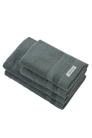 Badhanddoeken Set | 2 Handdoeken 50x100 cm & 2 Badhanddoeken | 70x140 cm |Army Groen