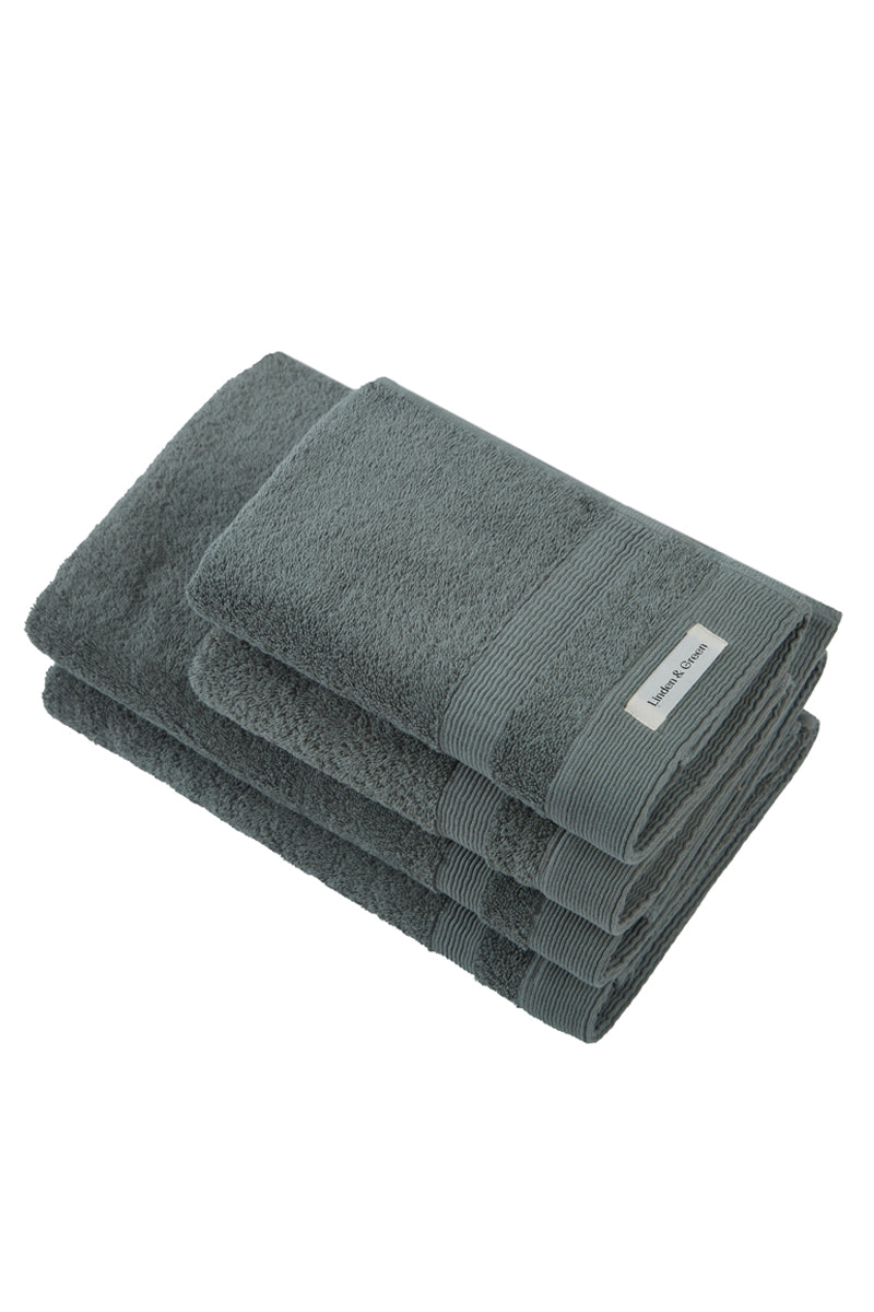 Badhanddoeken Set | 2 Handdoeken 50x100 cm & 2 Badhanddoeken | 70x140 cm |Army Groen