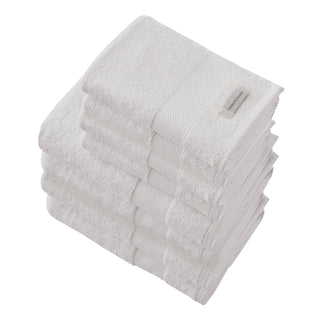 Badhanddoeken Set | 4 Handdoeken 50x100 cm & 4 Badhanddoeken | 70x140 cm | Wit