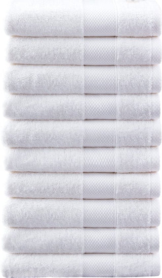 10 Stuks Handdoekset Soft Cotton | 50x100 Cm  | Wit
