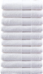 10 Stuks Handdoekset Soft Cotton | 50x100 Cm  | Wit