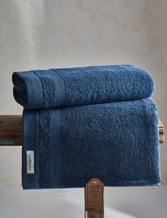 Badhanddoeken Set | 2 Handdoeken 50x100 cm & 2 Badhanddoeken | 70x140 cm | Faded Denim