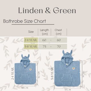 Kinderponcho | Blauw