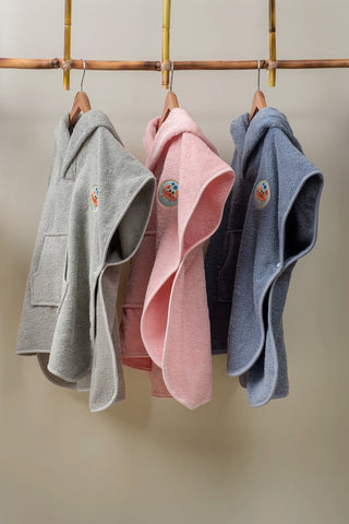 Kinderponcho | Blauw