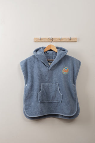 Kinderponcho | Blauw