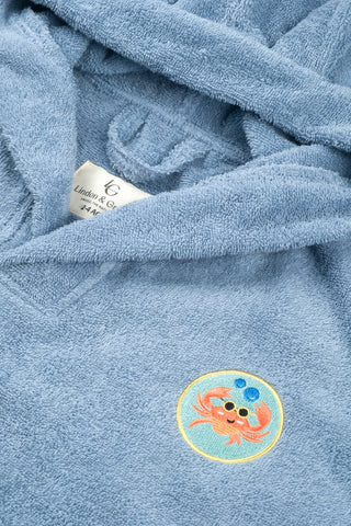 Kinderponcho | Blauw