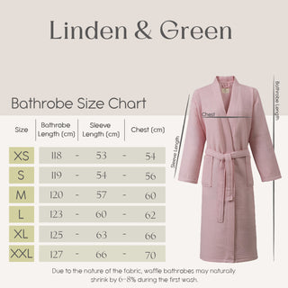 Vogue Wafel Unisex Badjas | Pink