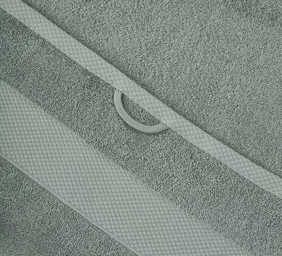 Badhanddoeken Set | 4 Handdoeken 50x100 cm & 4 Badhanddoeken | 70x140 cm | Vintage Groen